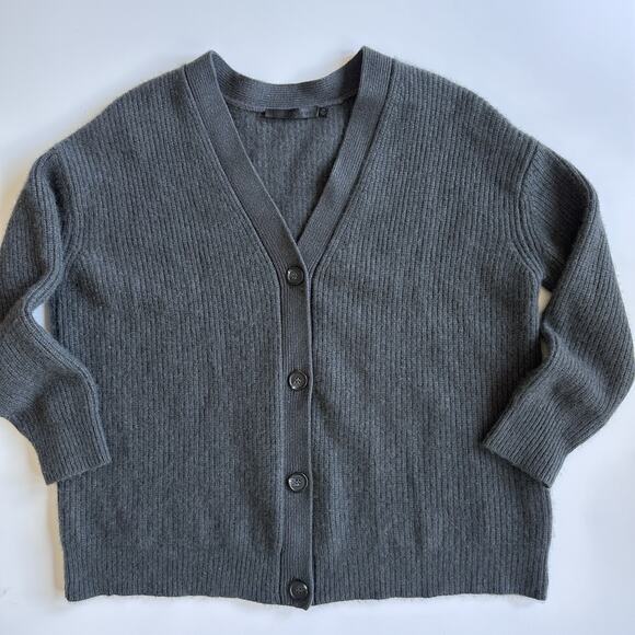 Jenni Kayne Chasmere Cocoon Cardigan Women’s Size XS Oversized Carbon Gray - Picture 5 of 11